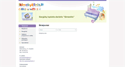 Desktop Screenshot of gargzdu-gintarelis.ikimokyklinis.lt