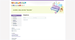 Desktop Screenshot of joniskio-vyturelis.ikimokyklinis.lt