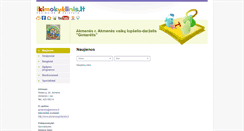 Desktop Screenshot of akmenes-gintarelis.ikimokyklinis.lt
