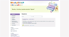 Desktop Screenshot of kursenu-eglute.ikimokyklinis.lt